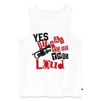 Trumpet Player Vintage Yes It Has - Männer Premium Bio Tank Top - Weiß - Vorne - Michal (187cm)