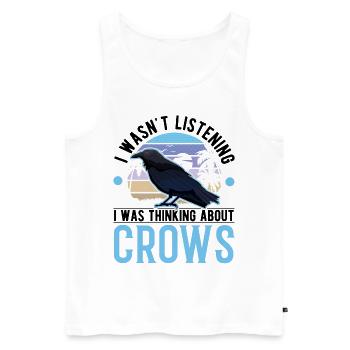 Crow Gift Crow Raven Beetle Breeder - Débardeur bio Premium Homme - blanc - Devant - Michal (187cm)
