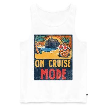 Cruise Ship Vacation Vintage On - Männer Premium Bio Tank Top - Weiß - Vorne - Michal (187cm)