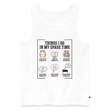 Things I Do In My Spare Time Guinea Pig Owner Anim - Männer Premium Bio Tank Top - Weiß - Vorne - Michal (187cm)