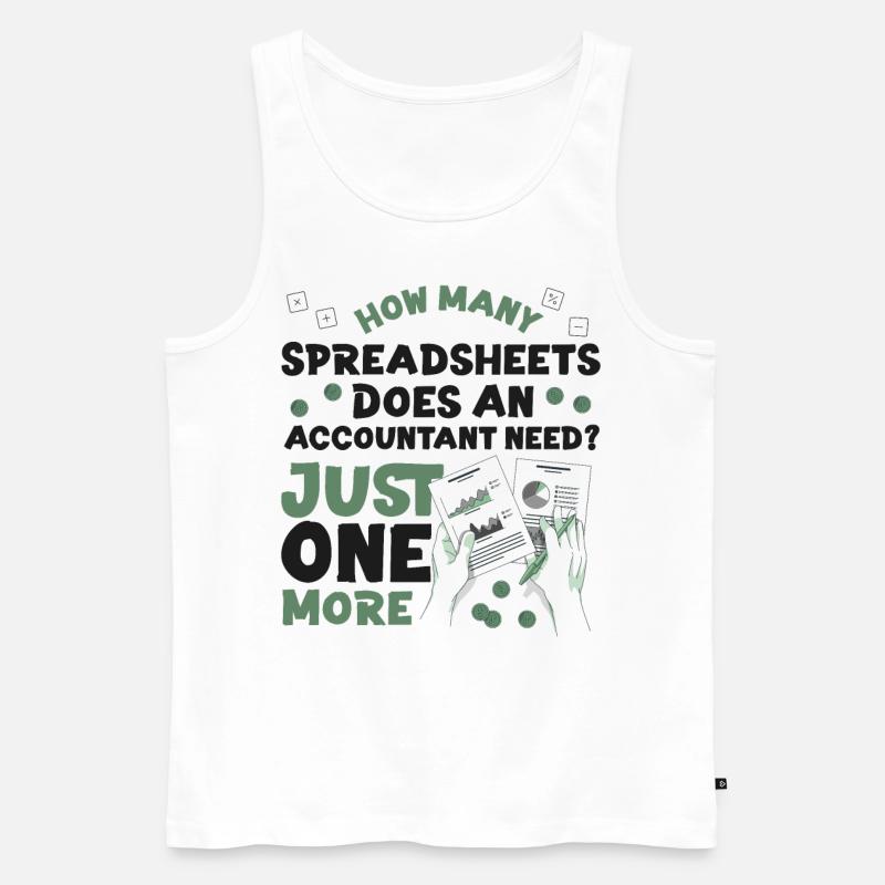 Comptable Comptable Comptable - Débardeur bio Premium Homme - blanc