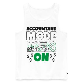 Accountant Bookkeeper Accounting - Männer Premium Bio Tank Top - Weiß - Vorne - Michal (187cm)