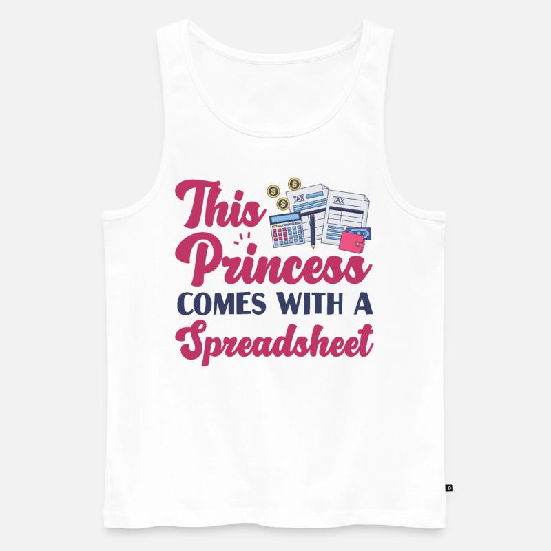 Comptable Comptable Comptable - Débardeur bio Premium Homme - blanc