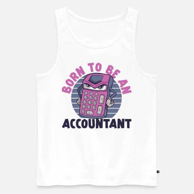 Comptable Comptable Comptable - Débardeur bio Premium Homme - blanc