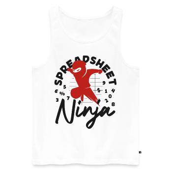 Accountant Bookkeeper Accounting - Männer Premium Bio Tank Top - Weiß - Vorne - Michal (187cm)