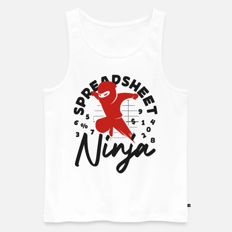 Comptable Comptable Comptable - Débardeur bio Premium Homme - blanc