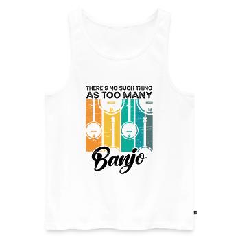 Viele - Männer Premium Bio Tank Top - Weiß - Vorne - AI Model Male 178 light (178cm)