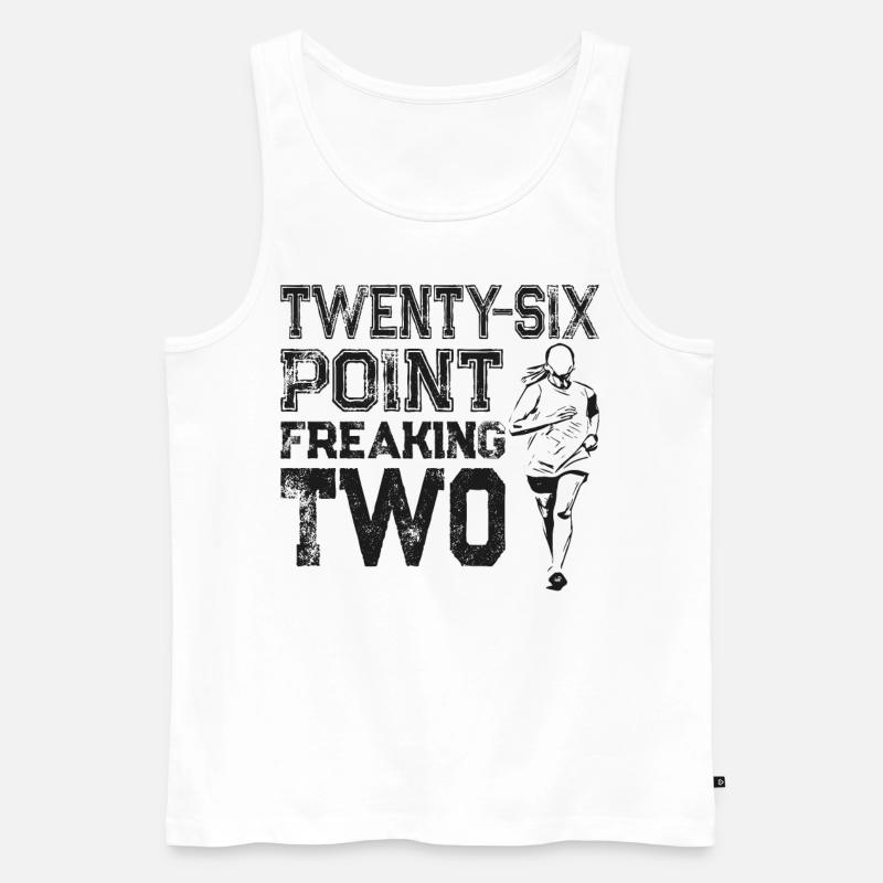 Running Runner Half Marathon - Männer Premium Bio Tank Top - Weiß