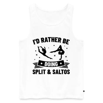 If Acrobats Would Be Easy Acrobatics Acrobat Gymna - Männer Premium Bio Tank Top - Weiß - Vorne - Michal (187cm)