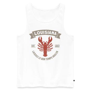 Louisiana Crawfish Boiler Crawfish Lobster Ec - Men's Premium Organic Tank Top - white - Front - AI Model Male 178 light (178cm)