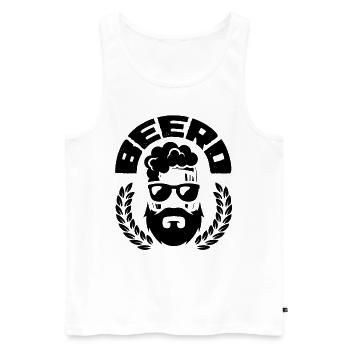 Beerd Graphic Homebrewing Winemaking Brewery Craft - Männer Premium Bio Tank Top - Weiß - Vorne - AI Model Male 178 light (178cm)