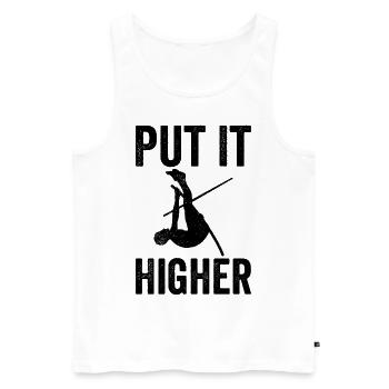 Fun Pole Vault Pole Vault - Men's Premium Organic Tank Top - white - Front - Michal (187cm)