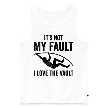 Fun pole vault - Men's Premium Organic Tank Top - white - Front - Michal (187cm)
