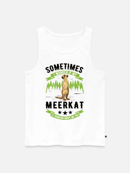 Erdmännchen surikat suricate - Débardeur bio Premium Homme - blanc
