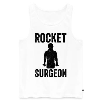 Steel Surgeon Blacksmith Blacksmith - Men's Premium Organic Tank Top - white - Front - AI Model Male 178 light (178cm)