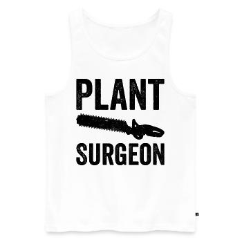 Holzchirurg Holzbearbeiter Schreiner - Männer Premium Bio Tank Top - Weiß - Vorne - Michal (187cm)
