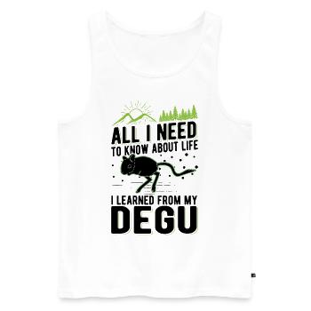 Degu owner shrub rat forest degu - Men's Premium Organic Tank Top - white - Front - Michal (187cm)