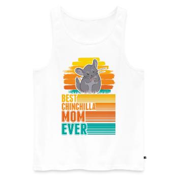 Best Chinchilla Mom Ever Chinchilla Mama - Männer Premium Bio Tank Top - Weiß - Vorne - Michal (187cm)