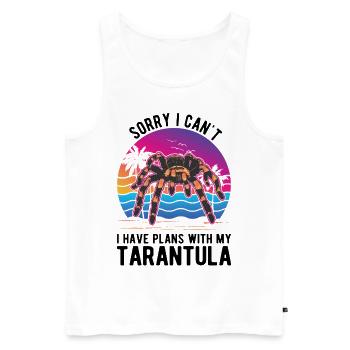 Tarantula Spider Tarantula - Men's Premium Organic Tank Top - white - Front - Michal (187cm)