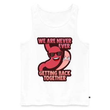 Bastric Sleeve Illustration für Gastric Recovery - Männer Premium Bio Tank Top - Weiß - Vorne - AI Model Male 178 light (178cm)