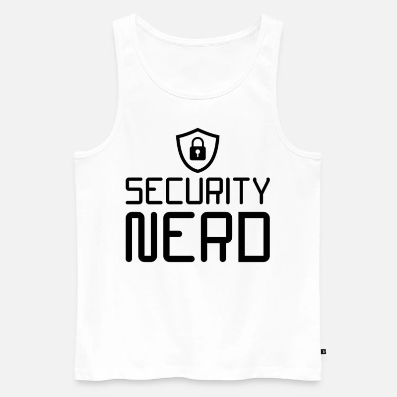 Cybersecurity Computer Security Cybersecurity - Men's Premium Organic Tank Top - white