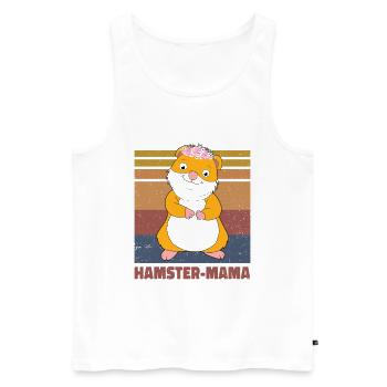 Hamster Mama Animal Lover Pet Owner Rodents Hamste - Männer Premium Bio Tank Top - Weiß - Vorne - Michal (187cm)