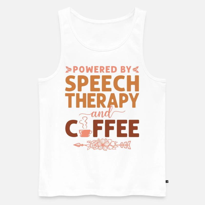Speech Therapist Therapy Assistant - Männer Premium Bio Tank Top - Weiß