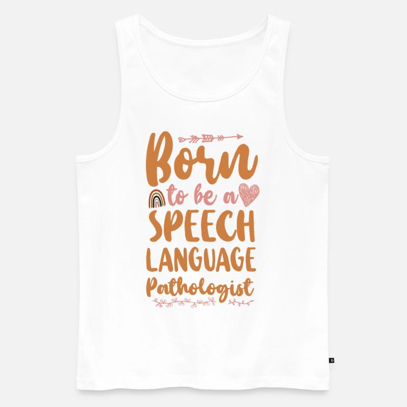 Speech Therapist Therapy Assistant - Männer Premium Bio Tank Top - Weiß