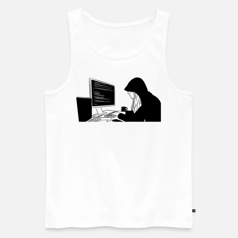 Programmierer Programmierung Kodierung - Männer Premium Bio Tank Top - Weiß
