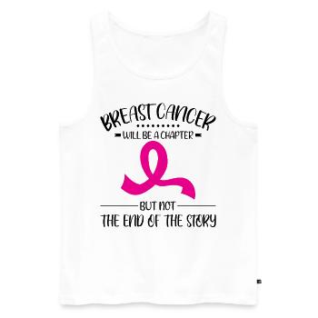 Monat des Brustkrebsbewusstseins ist nicht das End - Männer Premium Bio Tank Top - Weiß - Vorne - AI Model Male 178 light (178cm)