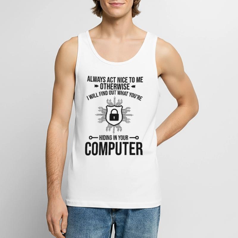 Cybersecurity Computer Security Cybersecurity Men's Premium Organic Tank Top