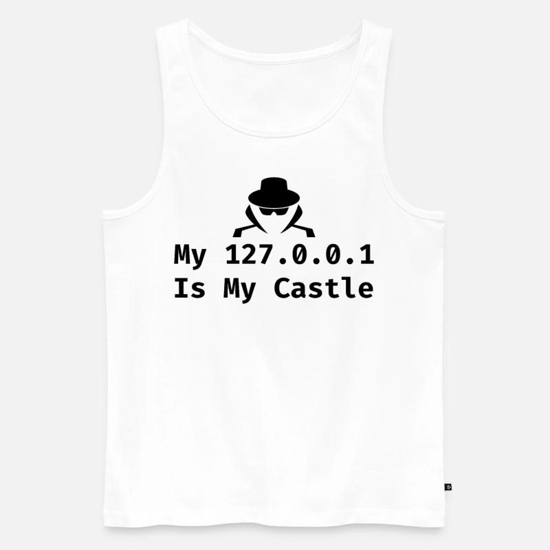 Cybersecurity Computer Security Cybersecurity - Men's Premium Organic Tank Top - white