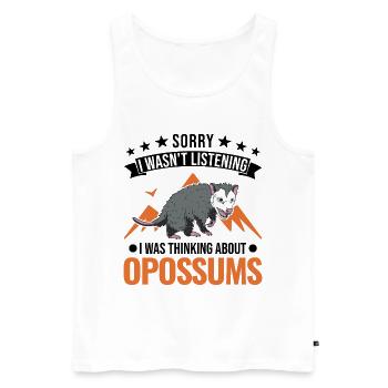 Opossum Cadeau Marsupial Opossum - Débardeur bio Premium Homme - blanc - Devant - Michal (187cm)