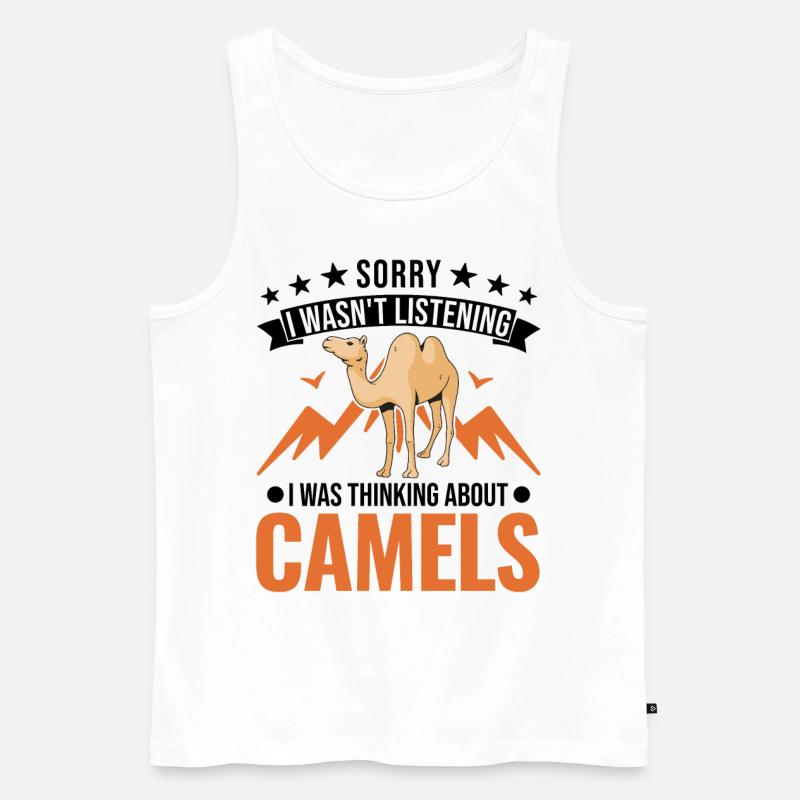 Kamel Dromedar Ägypten Geschenk Großkamel - Männer Premium Bio Tank Top - Weiß