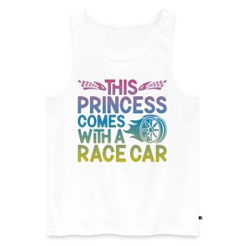 Drag Racing Race Car Girl This - Männer Premium Bio Tank Top - Weiß - Vorne - Michal (187cm)