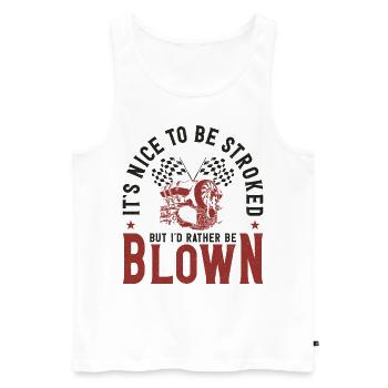 Drag Racing Race Car Pun It's Nice - Männer Premium Bio Tank Top - Weiß - Vorne - Michal (187cm)