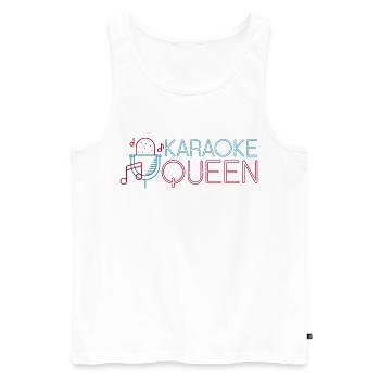 Karaoke Singer 80s Retro Karaoke - Männer Premium Bio Tank Top - Weiß - Vorne - Michal (187cm)
