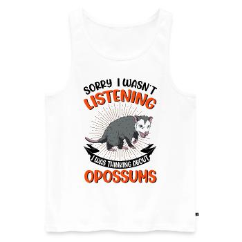 Opossum Cadeau Marsupial Opossum - Débardeur bio Premium Homme - blanc - Devant - Michal (187cm)