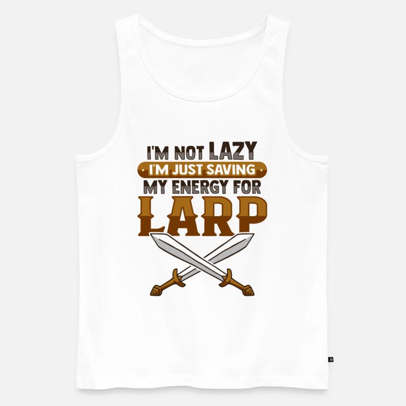 LARP RPG Rollenspieler - Männer Premium Bio Tank Top - Weiß