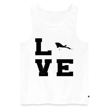 Diver Scuba Diving Free Dive Women Diving - Men's Premium Organic Tank Top - white - Front - AI Model Male 178 light (178cm)