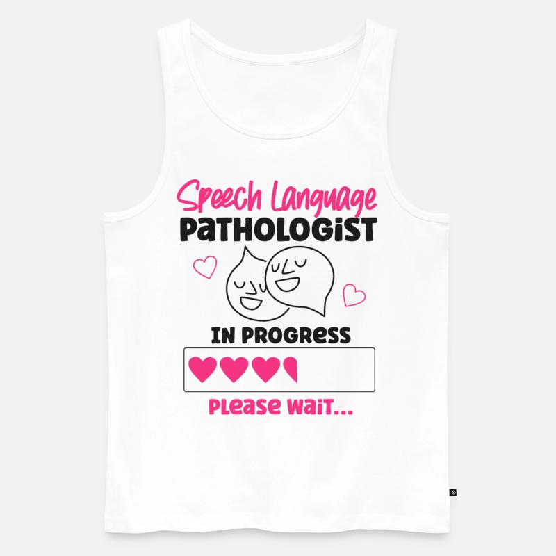 Speech Therapist Therapy Assistant - Männer Premium Bio Tank Top - Weiß