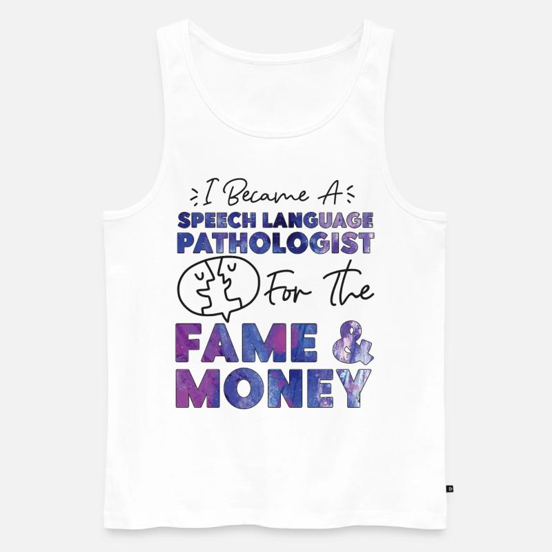Speech Therapist Therapy Assistant - Männer Premium Bio Tank Top - Weiß