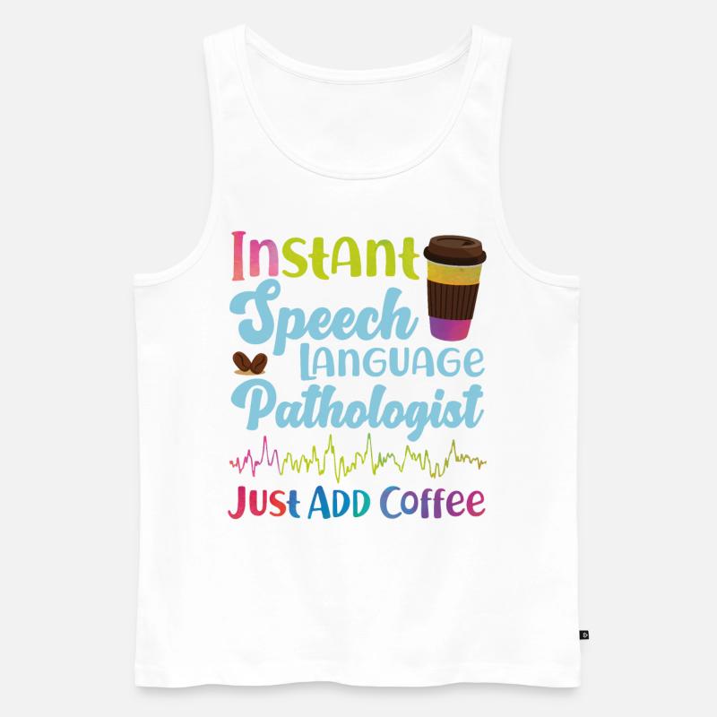 Speech Therapist Therapy Assistant - Männer Premium Bio Tank Top - Weiß