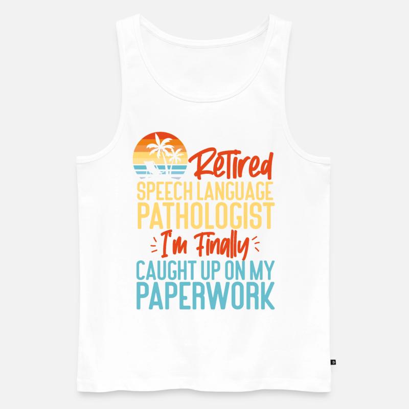 Speech Therapist Therapy Assistant - Männer Premium Bio Tank Top - Weiß