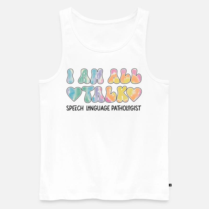 Speech Therapist Therapy Assistant - Männer Premium Bio Tank Top - Weiß