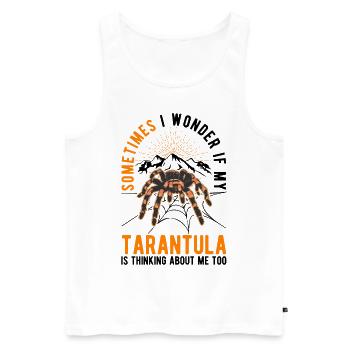 Tarentule Cadeau Araignée Tarentule - Débardeur bio Premium Homme - blanc - Devant - Michal (187cm)