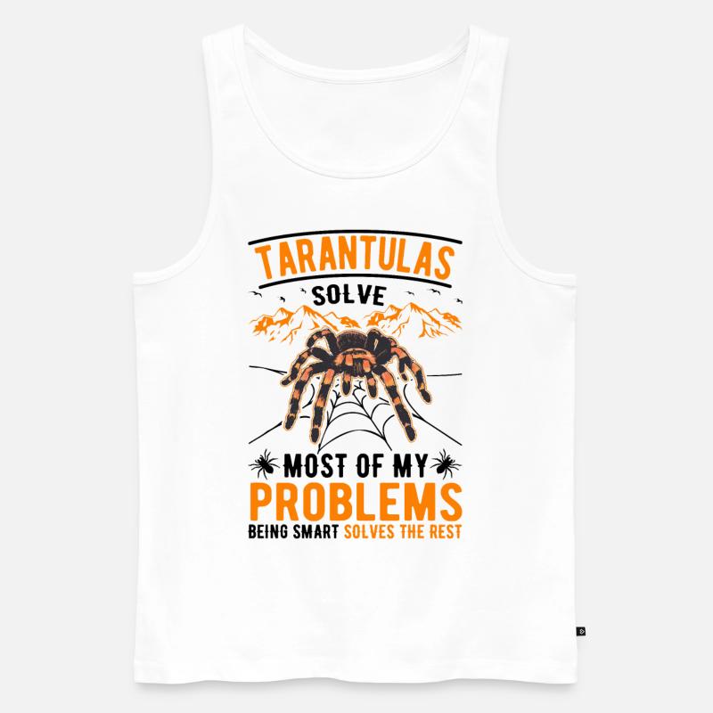 Tarantel Geschenk Spinne Tarantula - Männer Premium Bio Tank Top - Weiß