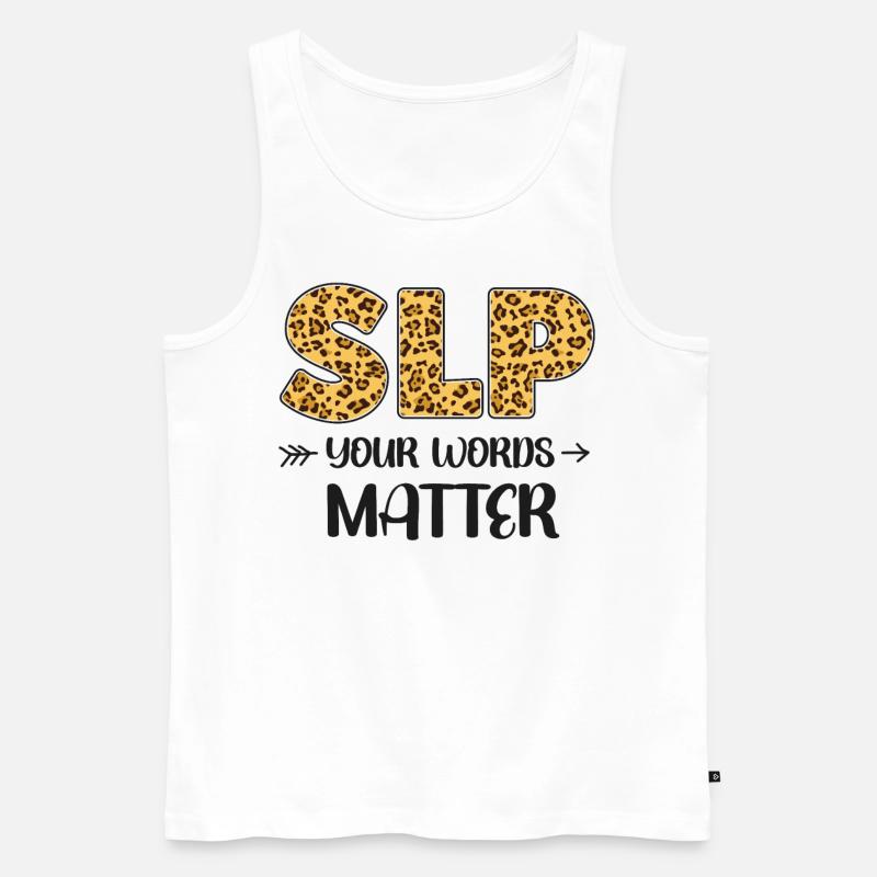 Speech Therapist Therapy Assistant - Männer Premium Bio Tank Top - Weiß