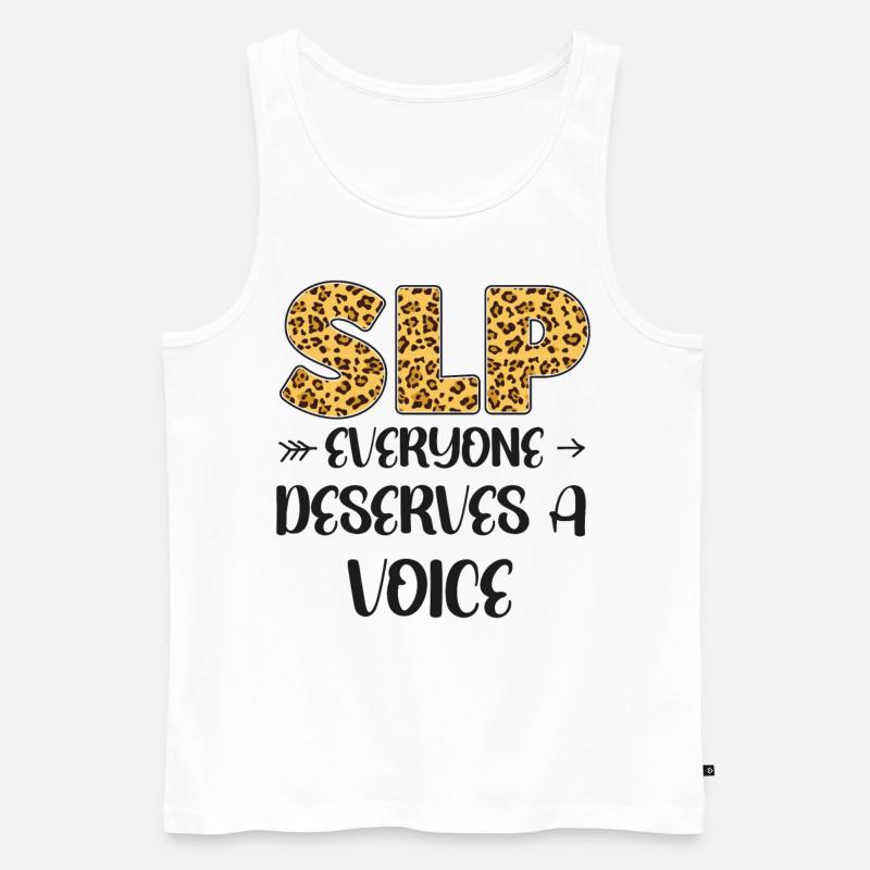 Speech Therapist Therapy Assistant - Männer Premium Bio Tank Top - Weiß