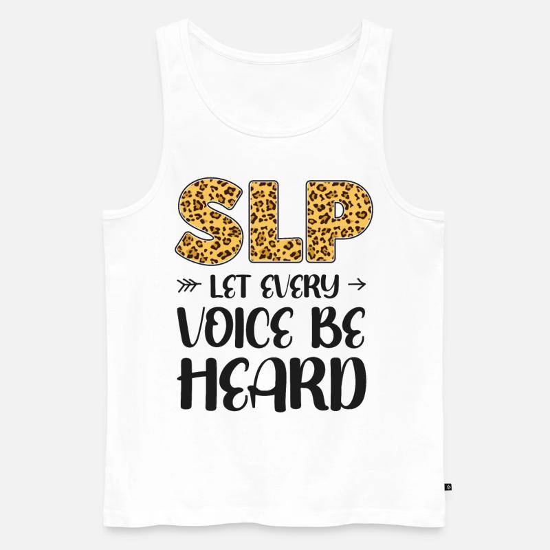 Speech Therapist Therapy Assistant - Männer Premium Bio Tank Top - Weiß